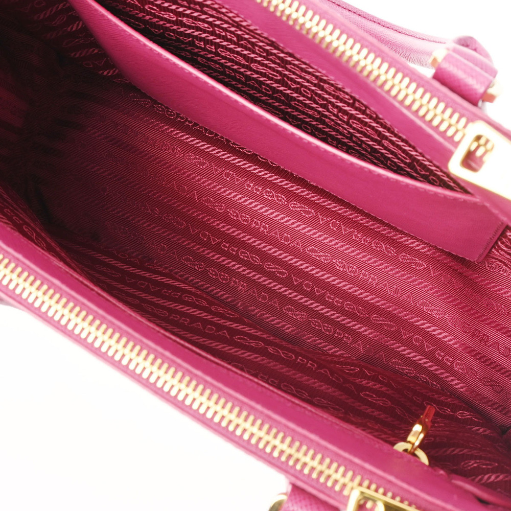 Prada Shoulder Bag Galleria 2way Saffiano Pink - Picture 10 of 11